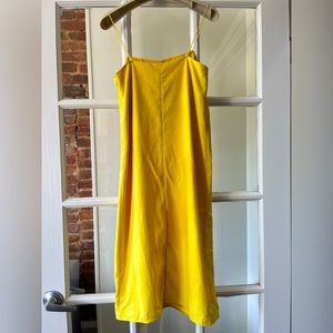 Beautiful Everlane Japanese GoWeave Cami Slip
Dress Yellow Size 00